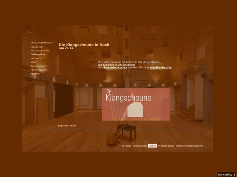  Screenshot Startseite Klangscheune 